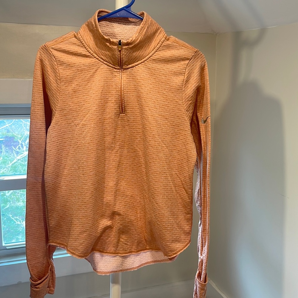 nike dri-fit running quarter zip, size small